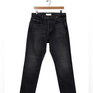 MOTHER Superior The Tomcat Straight Leg Crop Jeans in Lies Lies Lies